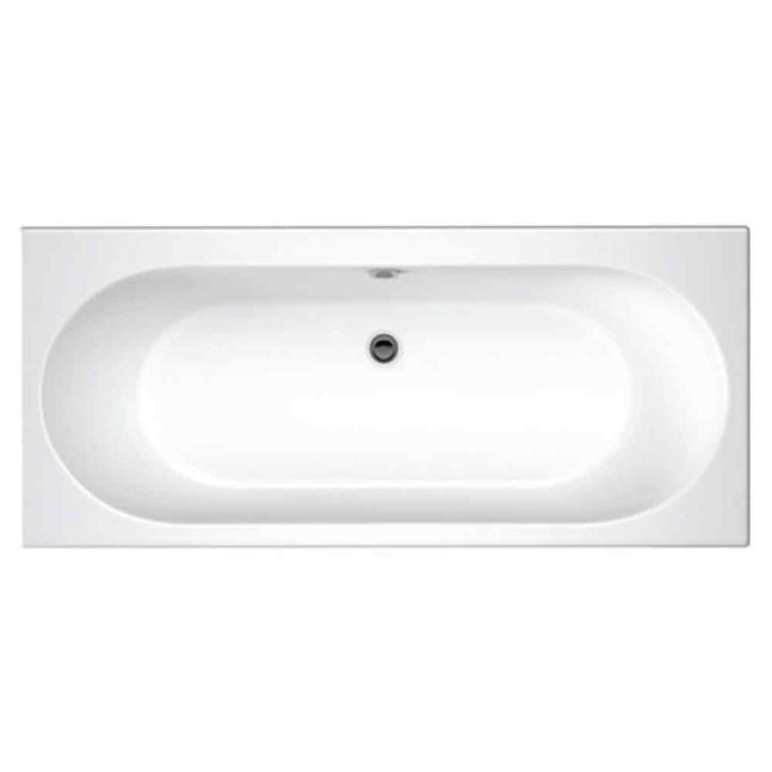 Eastbrook Biscay Straight Edge Double Ended Bath - White
