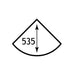 Eastbrook Bonito Wall Hung Corner Basin - 525mm Eide - 1 TH