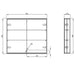 Eastbrook Bosini 2 Door Non Illuminated Mirror Cabinet
