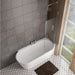 Eastbrook Bray Single Ended Bath - 1600mm X 780mm - White