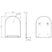 Eastbrook Brunswick Non Illuminated Mirror With Shelf