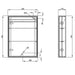 Eastbrook Caldini 1 Door Illuminated Mirror Cabinet - White