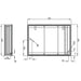 Eastbrook Caldini 1 Door Illuminated Mirror Cabinet - White