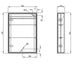 Eastbrook Caldini 1 Door Illuminated Mirror Cabinet - White