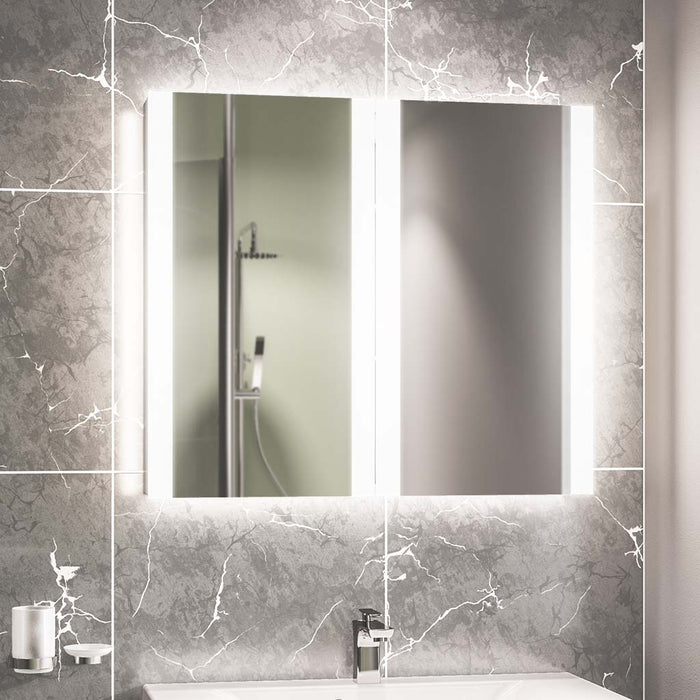 Eastbrook Caldini 2 Door Illuminated Mirror Cabinet - White