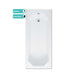Eastbrook Camden Straight Single Ended Bath - 1600mm X