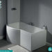Eastbrook Carron Urban P Shaped Shower Bath - 1500mm X