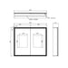 Eastbrook Cassio 2 Door Illuminated Mirror Cabinet