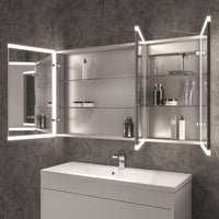 Eastbrook Cassio 3 Door Illuminated Mirror Cabinet - 700mm