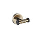 Eastbrook Catania Double Robe Hook - Matt Black/Brushed