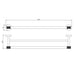 Eastbrook Catania Double Towel Bar - Matt Black/Brushed