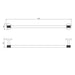 Eastbrook Catania Single Towel Bar - Matt Black/Brushed