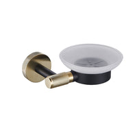 Eastbrook Catania Soap Dish - Matt Black/Brushed Brass