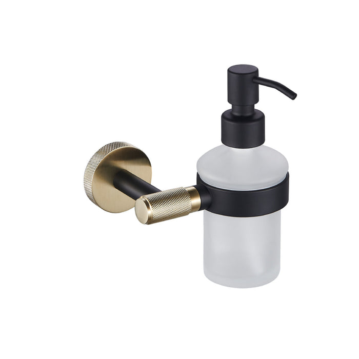 Eastbrook Catania Soap Dispenser - Matt Black/Brushed Brass