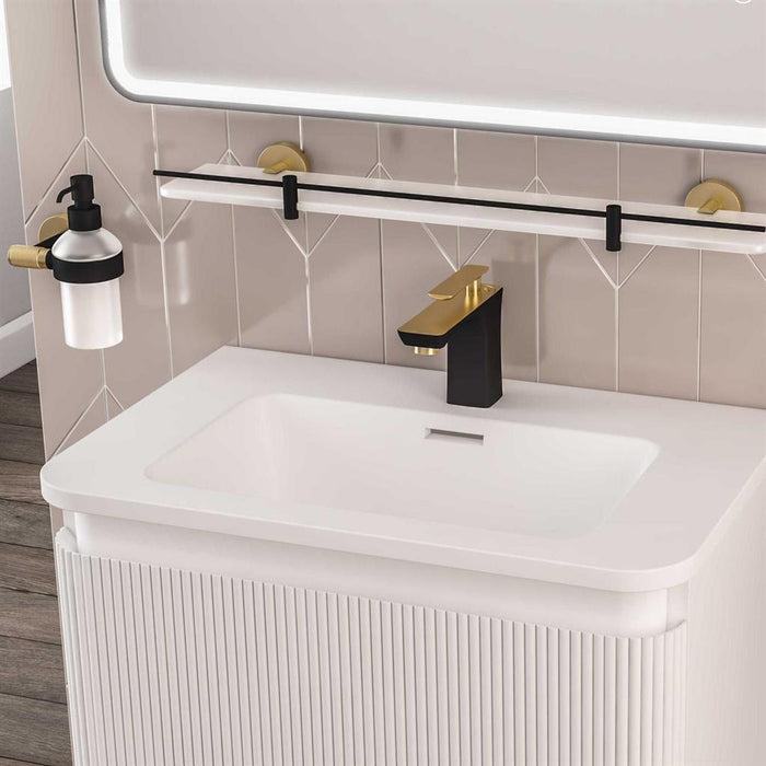 Eastbrook Catania Soap Dispenser - Matt Black/Brushed Brass