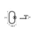 Eastbrook Catania Towel Ring - Matt Black/Brushed Brass