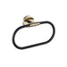 Eastbrook Catania Towel Ring - Matt Black/Brushed Brass