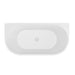 Eastbrook Caversham D Shaped Double Ended Bath - White