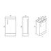 Eastbrook Cavone 1 Door Cloakroom Floorstanding Vanity Unit