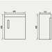Eastbrook Cavone 1 Door Cloakroom Wall Hung Vanity Unit
