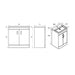 Eastbrook Cavone 2 Door Floorstanding Vanity Unit