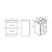Eastbrook Cavone 2 Drawer Floorstanding Vanity Unit