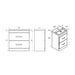 Eastbrook Cavone 2 Drawer Floorstanding Vanity Unit