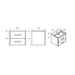 Eastbrook Cavone 2 Drawer Wall Hung Vanity Unit