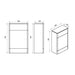 Eastbrook Cavone WC Unit - 600mm Wide - WC Units