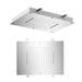 Eastbrook Ceiling Mounted Double Flow Waterfall Shower Head