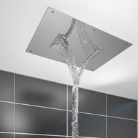 Eastbrook Ceiling Mounted Double Flow Waterfall Shower Head