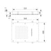 Eastbrook Ceiling Mounted Single Flow Waterfall Shower Head