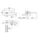 Eastbrook Chetwode Wall mounted Basin Mixer Tap - Wall