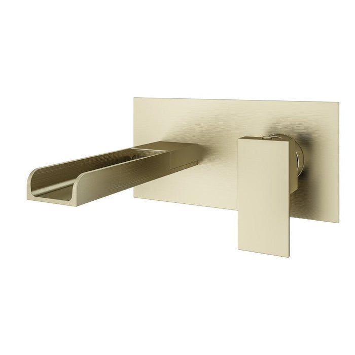 Eastbrook Chetwode Wall mounted Basin Mixer Tap - Brushed