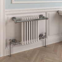 Eastbrook Coln Heated Towel Rail 510mm x 680mm Chrome/White