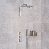 Eastbrook Concealed Shower Valve With Rectangular Shower