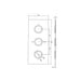 Eastbrook Concealed Triple Control Shower Valve - Chrome