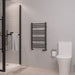 Eastbrook Corinium Round Vertical Straight Heated Towel