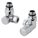 Eastbrook Corner Manual Radiator Valves Pair - Chrome