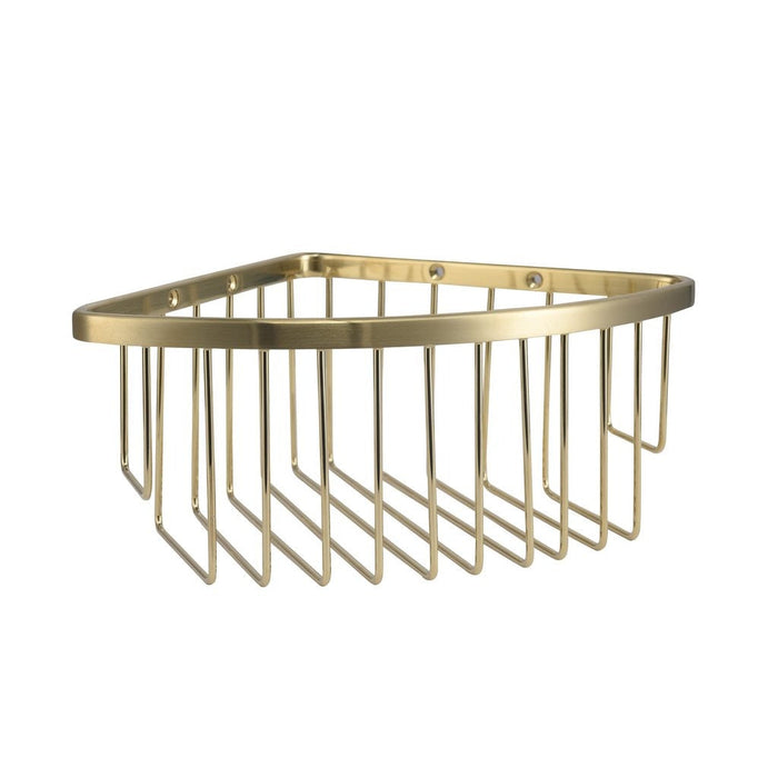 Eastbrook Corner Shower Basket - Brushed Brass - Shower