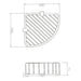Eastbrook Corner Shower Basket - Chrome - Shower Baskets