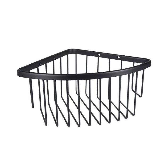 Eastbrook Corner Shower Basket - Matt Black - Shower Baskets