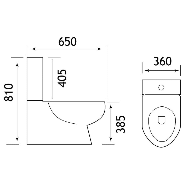 Eastbrook Crowthorne Close Coupled Toilet With Cistern