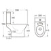 Eastbrook Croxley Close Coupled Toilet With Cistern