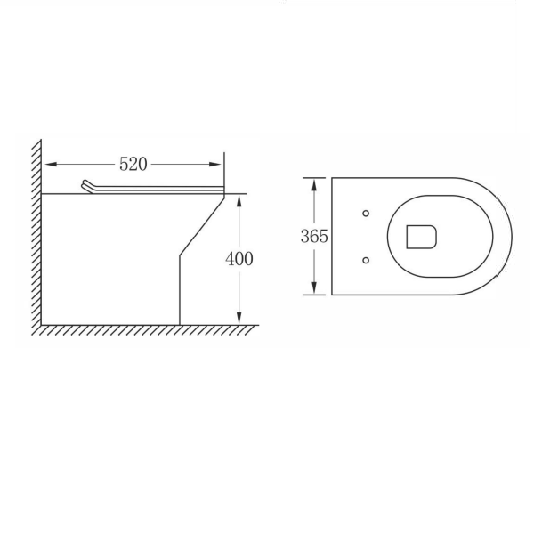 Eastbrook Croxley Eco Vortex Back To Wall Toilet With Soft