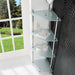 Eastbrook Davos Corner Glass Shelves - Chrome - Shelves