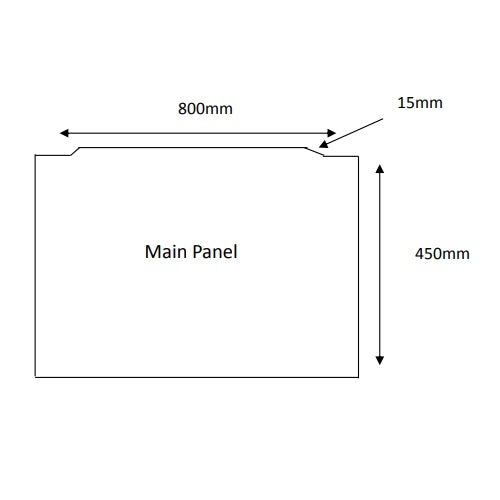 Eastbrook Diamante Bath End Panel - 800mm Wide - Bath Panels