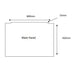 Eastbrook Diamante Bath End Panel - 800mm Wide - Bath Panels
