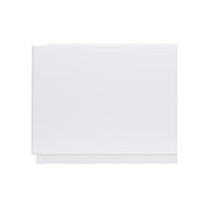 Eastbrook Diamante Bath End Panel - 800mm Wide - White