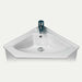 Eastbrook Diamante Wall Hung Corner Basin - 450mm Wide - 1